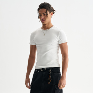 T-shirts vierges de haute qualité, personnalisables, unisexes, respirants, vêtements d'été, <span class=keywords><strong>streetwear</strong></span> urbain, t-shirt slim fit pour hommes - Product Image 4