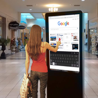 Vente flash - Lecteur publicitaire tactile moderne en aluminium noir de haute qualité pour espaces publics