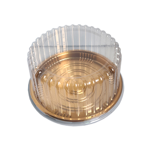 JY-82107 hl11cm vàng bánh Đóng gói hộp lấy đi đầy màu sắc dùng một lần <span class=keywords><strong>Sushi</strong></span> container với nắp rõ ràng - Product Image 1