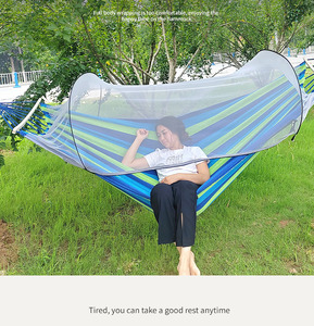 Hamac de Camping de Jardin Portable Suspendu Balançoire Hamacs Extérieurs Hamac avec <span class=keywords><strong>Moustiquaire</strong></span> Hamac Pliant - Product Image 2