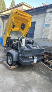 Compresor de Aire Portátil Rotativo de Tornillo Lubricado y Refrigerado por Aire XAS88, el Más Vendido en 2025, Precio de Fábrica - Product Image 4