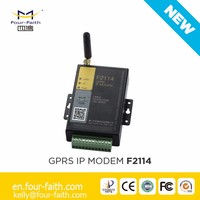 Módem Modbus DTU GPRS/GSM Four-Faith F2114 con RS232/RS485 para Lectura Inalámbrica de Medidores de Agua Inteligentes