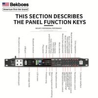 Système de gestion des enceintes Bekboes YM50 Professional Equalizer DSP PA2, processeur de signal numérique audio-vidéo