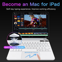 Vente en Gros Usine Livraison Rapide Clavier Fin Portable Magnétique Magic Keyboard pour iPad Pro 11/10.9 Pouces 1/2/3/4ème Génération Air 10.9