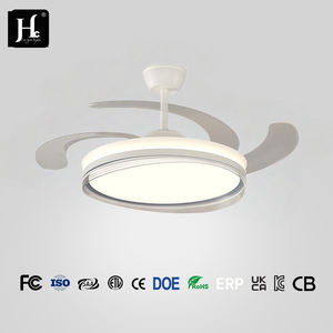 Ventilateur de plafond silencieux à faible bruit pour intérieur, 42 pouces, 3 pales en ABS, ventilateur de plafond rétractable invisible avec lumière LED, ventiladores de techo - Product Image 3