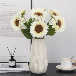Tournesols Artificiels en Soie Haute Simulation pour Décoration Mariage et Maison, Tige Unique, Orange, Jaune, Rouge, Blanc, Marron - Product Image 4