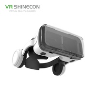 VR SHINECON – lunettes de réalité virtuelle 3D pour Smartphone 2K 7 pouces avec bouton tactile