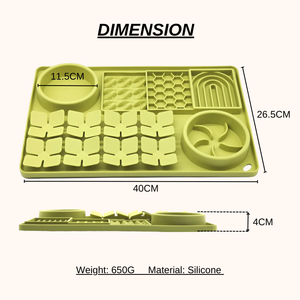 Grand coussin à lécher Tapis reniflant Tapis alimentaire en silicone pour chien à alimentation lente - Product Image 5