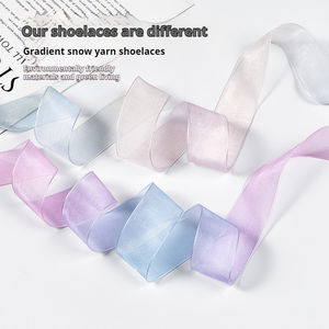 Olian Nouveau Style 2.5 <span class=keywords><strong>cm</strong></span> Dégradé Couleurs Plat Décontracté Polyester Soie Organza Satin Ruban <span class=keywords><strong>Lacets</strong></span> pour Baskets Bottes - Product Image 4