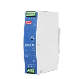 EDR-75-12 Universal power supply DIN Rail SMPS 6.25A 12V 75W DC Switching Power Supply For Industrial Automation EDR-75W-12V