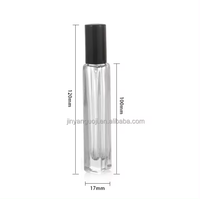 Bouchon en aluminium de bouteille en verre de forme carrée portable de 10ml 15ml avec atomiseur pour bouteilles de pulvérisation de brume fine de parfum