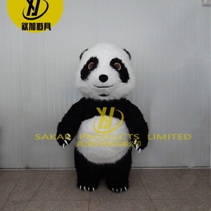 Khổng lồ Inflatable đi bộ Panda Linh Vật Trang phục vui Gấu bắc cực Linh Vật Trang Phục Gấu trúc cho quảng cáo - Product Image 3
