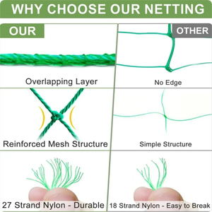 Filet de treillis en plastique PE pour l'extérieur, pour les haricots, les fruits, les vignes, les tomates, les concombres, les raisins, les légumes grimpants - Product Image 4