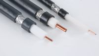 RG6 kabel satelit koaksial TV, kabel komunikasi koaksial Catv 5m 10m 20m 50m 100m