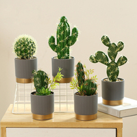 Nouvelles plantes succulentes d'intérieur en pot, verdure tropicale, cactus, bonsaï, fleurs artificielles 10-30cm, décoration intérieure