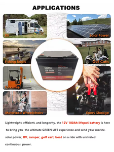 Ciclo 8000 12V 24V 48V 60V lifepo4 batterie 12v 24v 100Ah 200Ah BMS batterie solari agli ioni di litio con riscaldamento e Bluetooth - Product Image 3