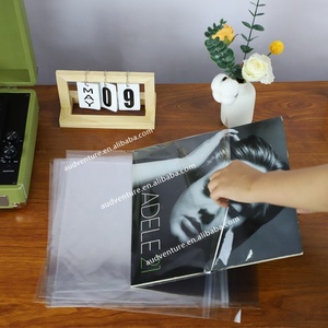 Fundas para álbumes de discos de vinilo súper transparentes, fundas exteriores para discos <span class=keywords><strong>LP</strong></span> musicales de 12 pulgadas y 7 pulgadas para tocadiscos - Product Image 1