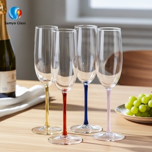 Copas de Vino de Borosilicato de 430 ml con Tallo de Color, Estilo Globo, para <span class=keywords><strong>Gin</strong></span> Tonic, Marca Samyo - Product Image 3
