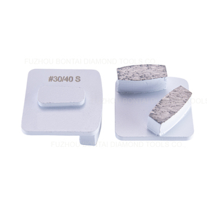 Bontai Redi Lock 2 <strong>Segment</strong> Diamond <strong>Grinding</strong> <strong>Plates</strong> 13mm Thickness Grit 60 Customizable Abrasive Discs - Product Image 2