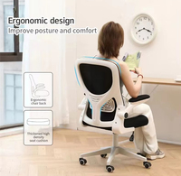 Chaise de bureau ergonomique en maille, chaise de bureau pivotante multifonction moderne, chaise de bureau réglable pour la maison, les étudiants et le bureau