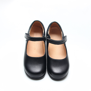 Babyhappy nuovo Design bella moda in pelle per ragazze adolescenti scarpe eleganti per studenti neri con cuscino d'aria - Product Image 4