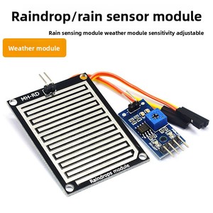 Modulo Sensore a Goccia <span class=keywords><strong>per</strong></span> Rilevamento Livello Acqua e Umidità, Scheda <span class=keywords><strong>per</strong></span> Monitoraggio Meteo <span class=keywords><strong>Arduino</strong></span>, Modulo Pioggia - Product Image 2