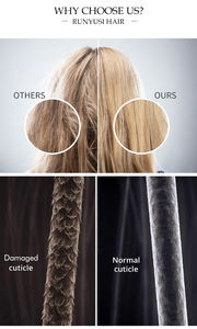 Pelucas Balayage en Oferta WCT5 #   Pelucas Judías Kosher de Cabello Humano Virgen con Nudos Pequeños Decolorados para Chicas Blancas - Product Image 6