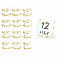 Support de numéros de table en acrylique OEM&ODM pour mariage, banquet, restaurant, présentoir de cartes de menu