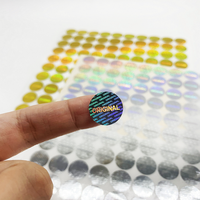 Autocollants holographiques personnalisés à effet 2D simple, à usage unique, autocollants laser de sécurité et de garantie