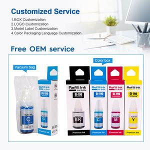 Tinta de Recarga para Botellas de Tinta a Base de Agua de Color Compatible Premium INK-TANK GI190 GI-<span class=keywords><strong>190</strong></span> GI <span class=keywords><strong>190</strong></span> para Impresora <span class=keywords><strong>Canon</strong></span> <span class=keywords><strong>Pixma</strong></span> G2110 G3110 - Product Image 5