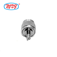 Adaptateur coaxial RF en laiton de type N mâle vers QMA femelle, en stock, directement de l'usine