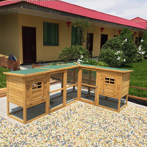Grand poulailler en bois avec toit imperméable pour 15 poulets, idéal pour la ferme et le jardin - Product Image 3