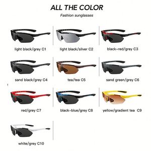 Lunettes de soleil de sport pour hommes et femmes, idéales pour le cyclisme et les activités de plein air – Vente en gros à prix réduit - Product Image 4