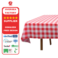 Nappe de table jetable en vinyle PEVA de couleur unie extra épaisse écologique en gros pour banquet, mariage, fête