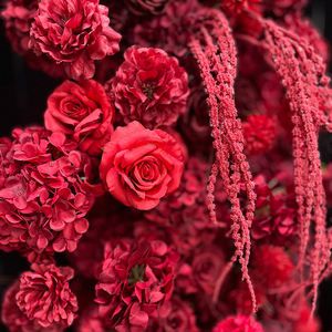 ดอกไม้ประดิษฐ์ของตกแต่งซุ้มโค้งสีแดงงานประดิษฐ์ดอกไม้ประดิษฐ์จากโรงงาน - Product Image 4