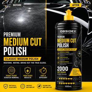 OBSIDEX 3 in 1 Heavy Medium Fine Cut Polish 3 x 1000ml Professional Car <b>Paint</b> Correction <b>Set</b> - Product Image 3