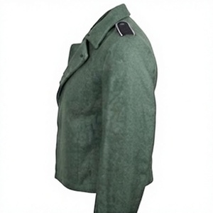 Vestes d'extérieur respirantes pour hommes, à col rabattu, à simple boutonnage, imprimées vertes, pour l'hiver, vêtements de travail - Product Image 5