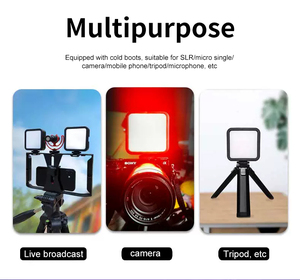 Lampe d'appoint LED compacte RVB avec batterie intégrée, chargement Type-C, CRI95+, éclairage photographique pour téléphone, appareil photo et trépied - Product Image 2