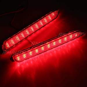 Par de Luces LED Traseras para Parachoques de Coche para Lexus IS-F GX470 RX300, Luces de Freno Reflectantes LED para Parachoques Trasero, Estilo OEM, Lente Roja - Product Image 2