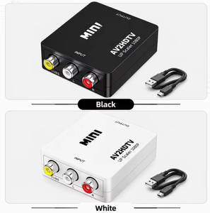 Adaptador RCA a HDMI 1080P para Consolas de Videojuegos Retro, Convertidor AV Compuesto a HDMI con Upscaling, Compatible con PS2, N64, SNES - Product Image 1
