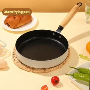 Leyi 3pcs không dính Maifan đá tráng chậu và chảo thiết lập, sắt tốt đồ nấu nướng với tay cầm bằng gỗ - Product Image 4