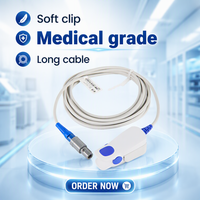 Compatible avec le capteur Spo2 Edan IM70, clip de doigt IM9A pour adulte, 8 broches, 3 mètres, sonde Spo2 réutilisable pour usage hospitalier