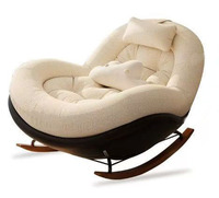 Canapé à bascule ergonomique élégant, fauteuil rembourré avec appui-tête, siège de salon moderne pour la maison et l'appartement