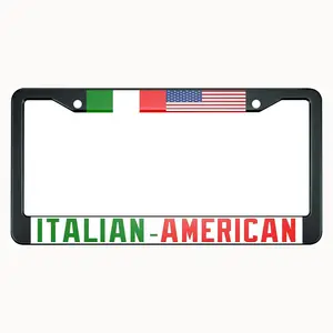 意大利裔美国人Flay车牌框架象征两国友谊金属车牌