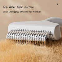 Fournitures pour animaux de compagnie en gros, peigne autonettoyant pour éliminer les poils, brosse de toilettage à 18 lames pour chiens et chats