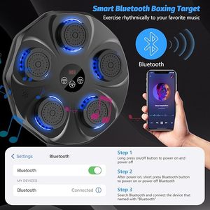 Appareil d'entraînement de <span class=keywords><strong>boxe</strong></span> électronique intelligent mural avec cible LED Bluetooth pour la vitesse de réaction, le <span class=keywords><strong>cardio</strong></span> et l'<span class=keywords><strong>exercice</strong></span> à domicile - Product Image 4