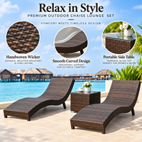 Chaise longue double en osier de haute qualité pour l'extérieur, idéale pour la piscine et la plage