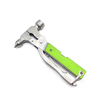 Marteau de toiture H&Y de qualité industrielle avec poignée en aluminium, outil multifonction pour le camping en extérieur, brise-vitre d'urgence pour voiture OEM, caoutchouc