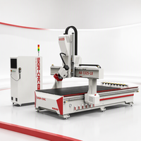 Mesin Router CNC 4 Axis Atc 1325/1530 untuk Kayu dengan Kepala Putar Mesin CNC Pengolah Kayu Pengubah Alat Linear