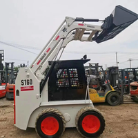 Le chargeur antidérapant Bobcat S160 d'occasion avec une puissance puissante à vendre en Chine à un prix raisonnable